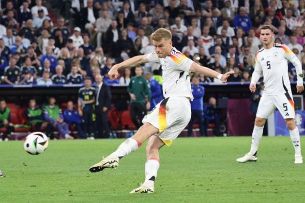 14.06.2024, Fussball, Herren, UEFA Europameisterschaft 2024, Eröffnungsspiel, Gruppe A, Deutschland - Schottland, Maximilian Mittelstaedt (Deutschland) München Allianz Arena Bayern Deutschland (DE) Copyright: xSebastianxBachx