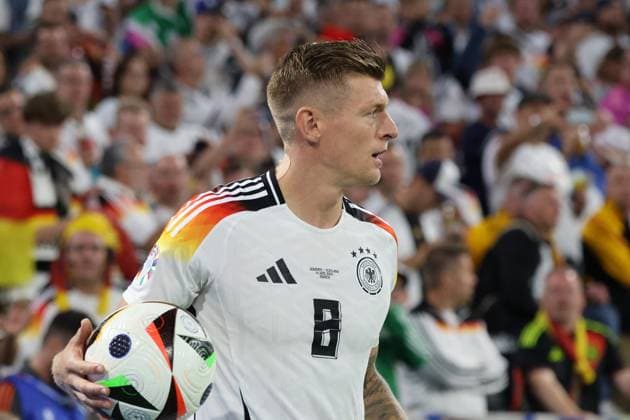 14.06.2024, Fussball, Herren, UEFA Europameisterschaft 2024, Eröffnungsspiel, Gruppe A, Deutschland - Schottland, Toni Kroos (Deutschland) München Allianz Arena Bayern Deutschland (DE) Copyright: xSebastianxBachx