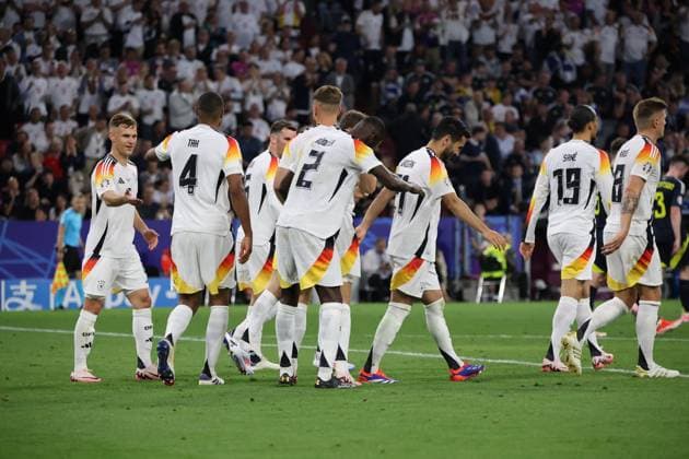 14.06.2024, Fussball, Herren, UEFA Europameisterschaft 2024, Eröffnungsspiel, Gruppe A, Deutschland - Schottland, Torjubel zum 4:0, Torschütze: Niclas Fuellkrug (Deutschland) München Allianz Arena Bayern Deutschland (DE) Copyright: xSebastianxBachx