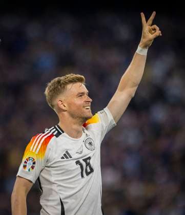 Munich, Germany. 14th Jun 2024. Goal celebration Maximilian Mittelstädt (DFB) Germany - Scotland Deutschland - Schottland 14.06.2024