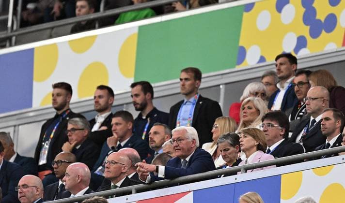14.06.2024, xscotx, Fussball EM 2024, Deutschland - Schottland, emspor, v.l. Frank-Walter Steinmeier (Bundespräsident der Bundesrepublik Deutschland) München