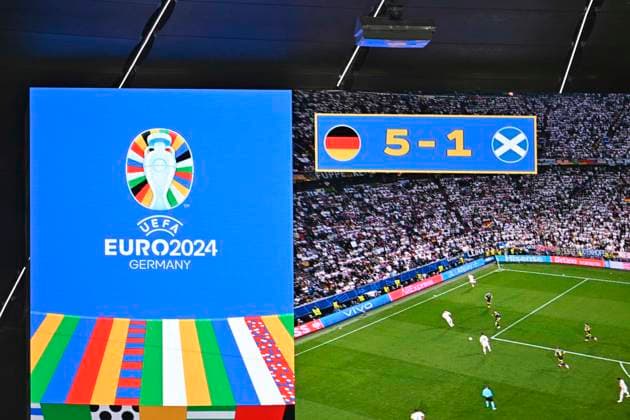 14.06.2024, Fussball UEFA EURO, EM, Europameisterschaft,Fussball 2024, Vorrunde, 1.Spieltag, Eröffnungsspiel Deutschland - Schottland, in der Fußball Arena München. 5-1 der Endstand