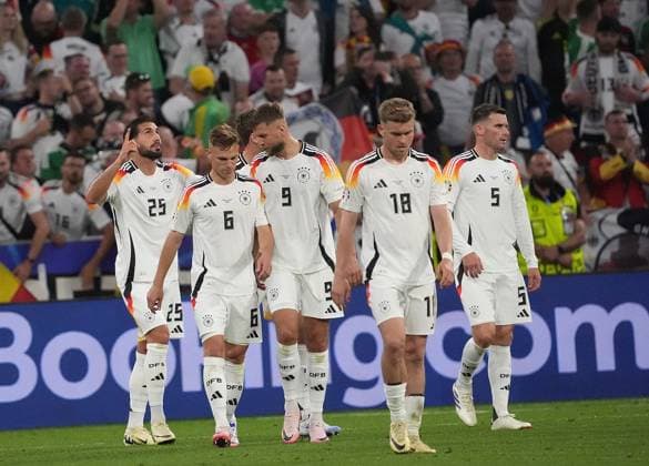 GER, EM UEFA 2024, Group A, Germany vs Scotland 14.06.2024, Allianz-Arena, Munich, GER, EM UEFA 2024, Group A, Germany vs Scotland, im Bild Emre Can (Germany 25) freut sich über das Tor zum 5:1.