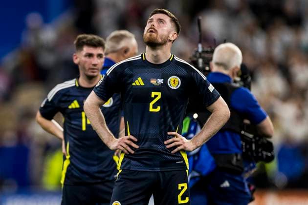 UEFA EURO 2024: Eröffnungsspiel Deutschland - Schottland; 14.06.2024 Anthony Ralston (Schottland, 2). UEFA EURO 2024: Eröffnungsspiel Deutschland - Schottland; Munich Football Arena, München am 14.06.2024 Copyright: xBEAUTIFULxSPORTS Wunderlx
