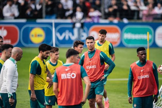 Portugal Public Training Session And press conference, PK, Pressekonferenz - UEFA EURO, EM, Europameisterschaft,Fussball 2024 Cristiano Ronaldo of Portugal is training during the public training session ahead of the UEFA EURO 2024 in Gutersloh, Germany, on June 14, 2024. Gutersloh Germany  Copyright: xHeshamxElsherifx originalFilename:elsherif-notitle240614_npOho.jpg