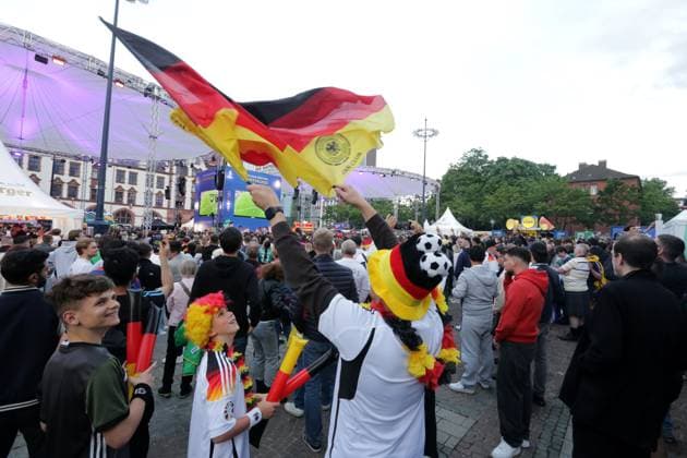14.06.2024 Dortmund, Fanzone Friedensplatz, Übertragung Eröffnungsspiel UEFA EURO2024 Deutschland gegen Schottland, Endstand 5:1.