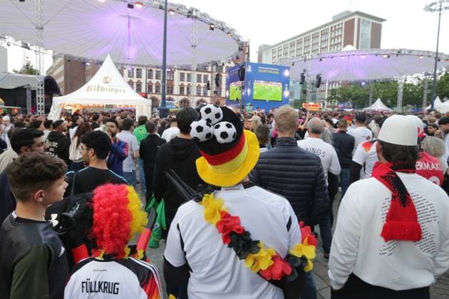 14.06.2024 Dortmund, Fanzone Friedensplatz, Übertragung Eröffnungsspiel UEFA EURO2024 Deutschland gegen Schottland, Endstand 5:1.