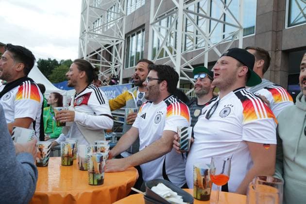 14.06.2024 Dortmund, Fanzone Friedensplatz, Übertragung Eröffnungsspiel UEFA EURO2024 Deutschland gegen Schottland, Endstand 5:1.