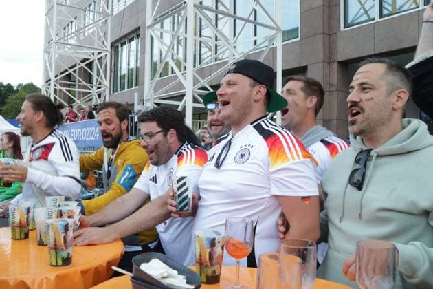 14.06.2024 Dortmund, Fanzone Friedensplatz, Übertragung Eröffnungsspiel UEFA EURO2024 Deutschland gegen Schottland, Endstand 5:1.