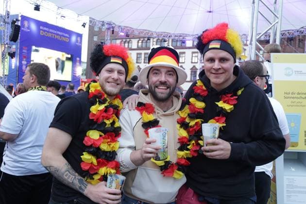 14.06.2024 Dortmund, Fanzone Friedensplatz, Übertragung Eröffnungsspiel UEFA EURO2024 Deutschland gegen Schottland, Endstand 5:1.