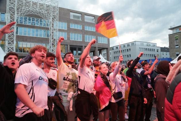14.06.2024 Dortmund, Fanzone Friedensplatz, Übertragung Eröffnungsspiel UEFA EURO2024 Deutschland gegen Schottland, Endstand 5:1.