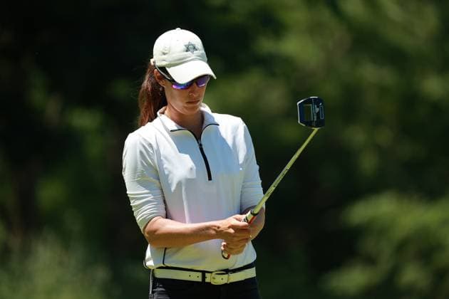 Meijer LPGA, Golf Damen Classic Laetitia Beck of Israel lines up her putt on tyhe 16th green during Day Two of the Meijer LPGA Classic for Simply Give golf tournament at Blythefield Country Club in Belmont, MI, USA Friday, June 14, 2024. Belmont Michigan United States  Copyright: xJorgexLemusx originalFilename:lemus-meijerlp240614_np6JY.jpg