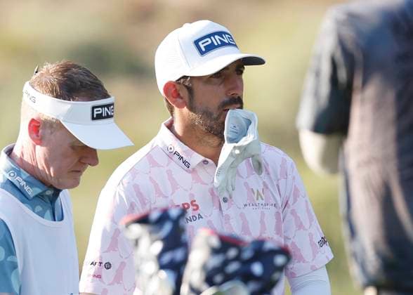 Matthieu Pavon of France waits to hit on the eighth fairway during the second round of the 124th U.S. Open golf championship at Pinehurst Resort & Country Club in Pinehurst, N.C. on Friday, June 14, 2024.  NCP20240614799 JOHNxANGELILLO