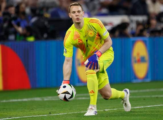Germany v Scotland: Group A - UEFA EURO, EM, Europameisterschaft,Fussball 2024 Manuel Neuer, Goalkeeper of Germany on the ball during the UEFA EURO 2024 group stage match between Germany and Scotland at Munich Football Arena on June 14, 2024 in Munich, Germany. Munich Munich Football Arena Germany Germany Copyright: xRichardxSellers Sportsphoto APLx 14040591