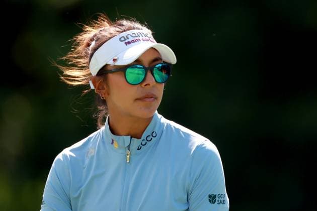Meijer LPGA, Golf Damen Classic Allison Lee of Los Angeles, California looks from the 13th tee during the second round of the Meijer LPGA Classic for Simply Give golf tournament at Blythefield Country Club in Belmont, MI, USA Friday, June 14, 2024. Belmont Michigan United States  Copyright: xAmyxLemusx originalFilename:lemus-meijerlp240614_npsz1.jpg