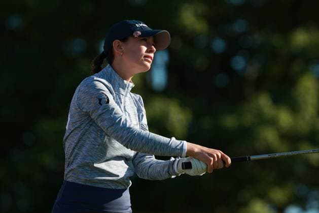 Meijer LPGA, Golf Damen Classic Cheyenne Knight of the United States tees off on the second hole during Day Two of the Meijer LPGA Classic for Simply Give golf tournament at Blythefield Country Club in Belmont, MI, USA Friday, June 14, 2024. Belmont Michigan United States  Copyright: xJorgexLemusx originalFilename:lemus-meijerlp240614_npKvH.jpg