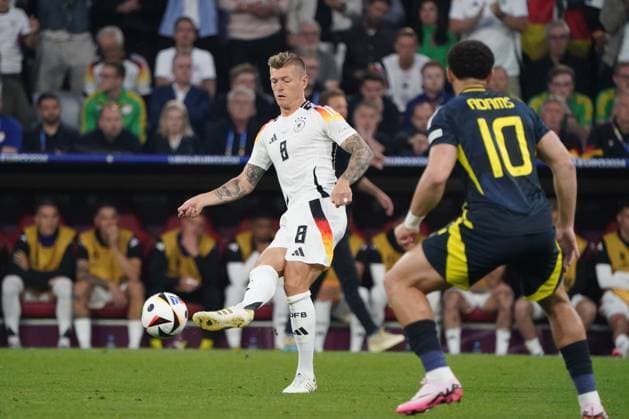 Nationalmannschaft, Fussball, UEFA Euro2024, EM 2024,Deutschland-Schottland Allianzarena, München Toni Kroos, Deutschland ,Aktion, Einzelbild