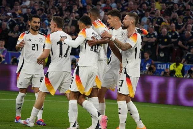 Nationalmannschaft, Fussball, UEFA Euro2024, EM 2024,Deutschland-Schottland Allianzarena, München Deutschland jubeln