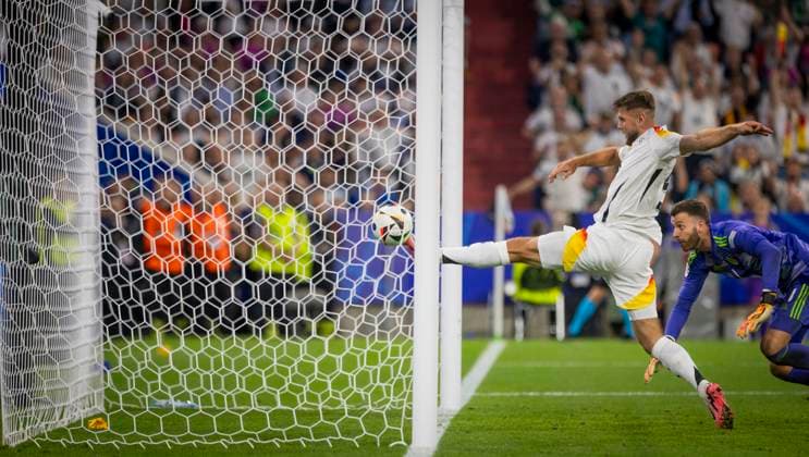 Munich, Germany. 14th Jun 2024. Niclas Füllkrug (DFB), Angus Gunn (Sco) Germany - Scotland Deutschland - Schottland 14.06.2024
