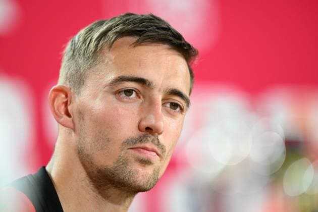 Belgium Media Activities - UEFA EURO, EM, Europameisterschaft,Fussball 2024 15 06 2024 FREIBERG AM NECKA, GERMANY - JUNE 15 : Castagne Timothy defender of Belgium talking to the press during a press conference, PK, Pressekonferenz of the Belgian Red Devils at the UEFA EURO 2024 European Football Championship tournament on June 15, 2024 in Freiberg am Necka, Germany, 15 06 2024 Freiberg am Necka Germany  Copyright: xVincentxKalutx