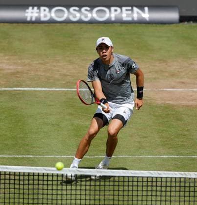 14.06.2024, BossOpen 2024, Weissenhof Stuttgart , ATP, Tennis Herren Tour 250, Tennis, Im Bild: Brandon Nakashima (USA)