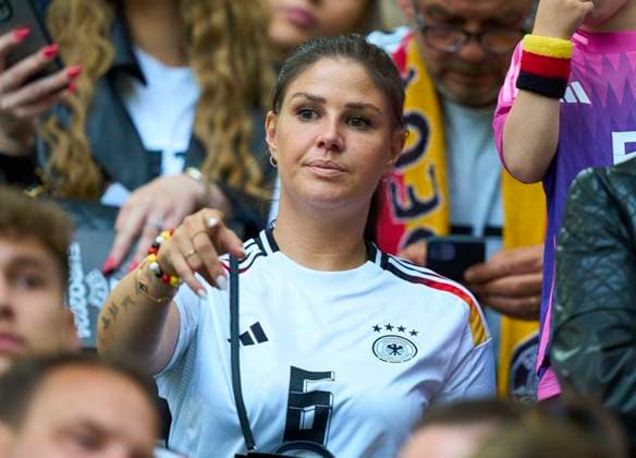Lina Meyer, wife of Joshua KIMMICH, DFB 6, in the group stage match GERMANY - SCOTLAND 5-1 of the UEFA European Championships 2024 on Jun 14, 2024 in Munich, Germany.