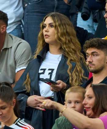 Alicia Andrich, wife of Robert Andrich, DFB 23 in the group stage match GERMANY - SCOTLAND 5-1 of the UEFA European Championships 2024 on Jun 14, 2024 in Munich, Germany.