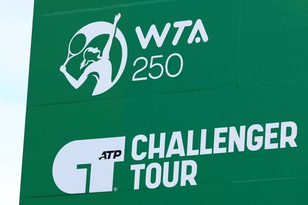 15th June 2024; Lexus Nottingham Tennis Centre, Nottingham, England; Rothesay Nottingham Open, Day 6; WTA, Tennis Damen branding is on display  ActionPlus12654624 ShaunxBrooks