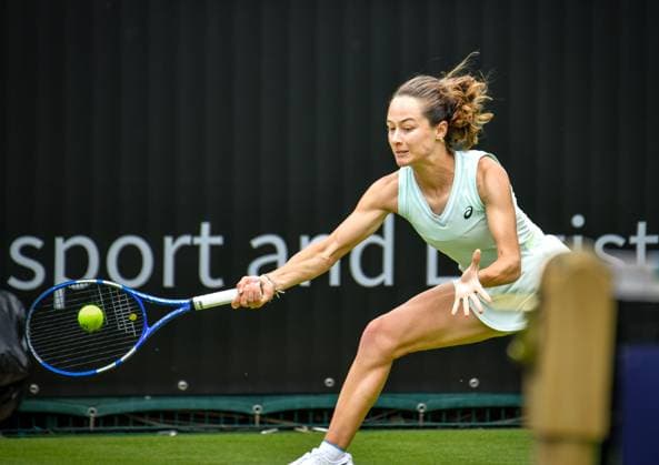Tennis, ecotrans Ladies Open 2024 in Berlin 15.06.2024, xdanx, Sport Tennis, ecotrans Ladies Open 2024 in Berlin, v.l.Zeynep Soenmez (TUR) in Aktion. Berlin Steffi-Graf-Stadion Berlin Germany (DE) Copyright: xDanielxLakomskix
