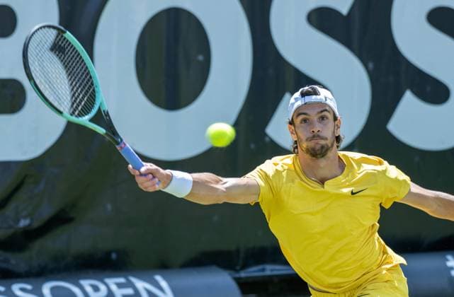 Lorenzo Musetti (ITA). xettx, Deutschland, Stuttgart, 15.06.2024, Tennis, Boss Open, 2024, Halbfinale, L.Musetti (ITA) - M.Berrettini (ITA), TC Weissenhof, Center Court Foto: A2 Bildagentur Peter Hartenfelser