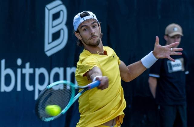 Lorenzo Musetti (ITA). xettx, Deutschland, Stuttgart, 15.06.2024, Tennis, Boss Open, 2024, Halbfinale, L.Musetti (ITA) - M.Berrettini (ITA), TC Weissenhof, Center Court Foto: A2 Bildagentur Peter Hartenfelser