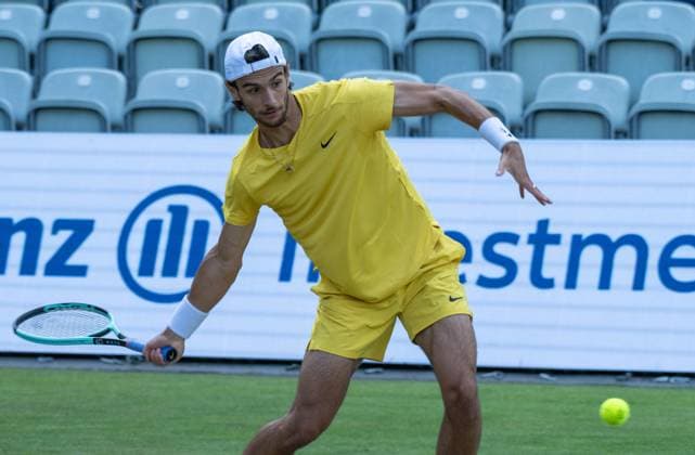 Lorenzo Musetti (ITA). xettx, Deutschland, Stuttgart, 15.06.2024, Tennis, Boss Open, 2024, Halbfinale, L.Musetti (ITA) - M.Berrettini (ITA), TC Weissenhof, Center Court Foto: A2 Bildagentur Peter Hartenfelser