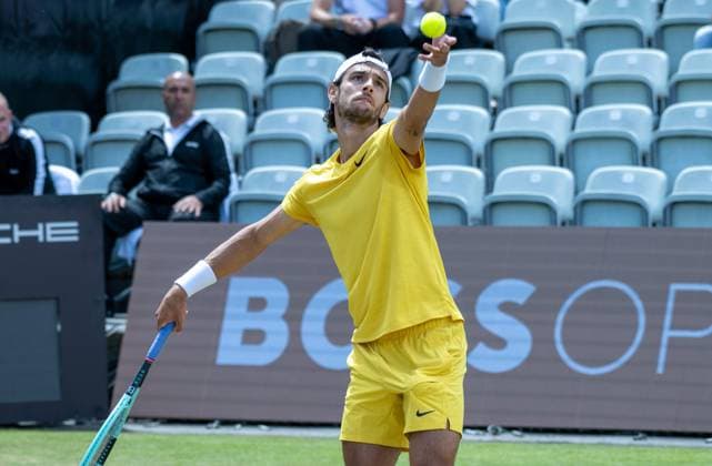 Lorenzo Musetti (ITA). xettx, Deutschland, Stuttgart, 15.06.2024, Tennis, Boss Open, 2024, Halbfinale, L.Musetti (ITA) - M.Berrettini (ITA), TC Weissenhof, Center Court Foto: A2 Bildagentur Peter Hartenfelser