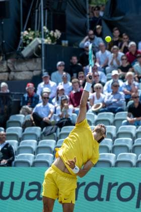 Lorenzo Musetti (ITA). xettx, Deutschland, Stuttgart, 15.06.2024, Tennis, Boss Open, 2024, Halbfinale, L.Musetti (ITA) - M.Berrettini (ITA), TC Weissenhof, Center Court Foto: A2 Bildagentur Peter Hartenfelser