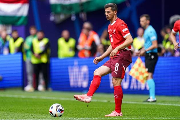 2024-06-15 Hungary v Switzerland - Group A - UEFA EURO, EM, Europameisterschaft,Fussball 2024 COLOGNE, GERMANY - JUNE 15: Remo Freuler of Switzerland makes a pass during the Group A - UEFA EURO 2024 match between Hungary and Switzerland at Cologne Stadium on June 15, 2024 in Cologne, Germany. (Photo by Joris Verwijst BSR Agency) Cologne Germany Content not available for redistribution in The Netherlands directly or indirectly through any third parties. Copyright: xBSRxAgencyx