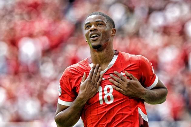 COLOGNE, RheinEnergie Stadium, 15-06-2024 , European Football Championship Euro2024, Group stage match no.2 between Hungary and Switzerland. Switzerland player Kwadwo Duah Hungary - Switzerland (Euro2024)  x25494703x Copyright: