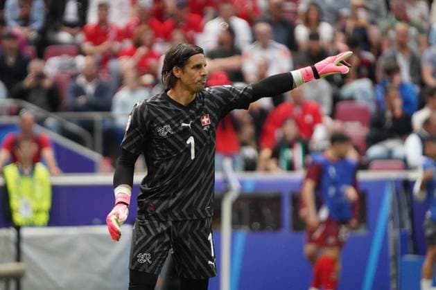 Fussball, UEFA EURO, EM, Europameisterschaft,Fussball 2024, EM 2024, Gruppenphase, Gruppe A, Ungarn-Schweiz Köln Stadion Yann Sommer TW Schweiz ,Aktion, Einzelbild