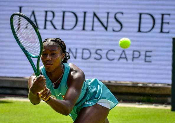 Sport Themen der Woche KW24 Sport Bilder des Tages Tennis, ecotrans Ladies Open 2024 in Berlin 15.06.2024, xdanx, Sport Tennis, ecotrans Ladies Open 2024 in Berlin, v.l.Noma Noha Akugue (GER) in Aktion. Berlin Steffi-Graf-Stadion Berlin Germany (DE) *** Sport Tennis, ecotrans Ladies Open 2024 in Berlin 15 06 2024, xdanx, Sport Tennis, ecotrans Ladies Open 2024 in Berlin, v l Noma Noha Akugue GER in action Berlin Steffi Graf Stadion Berlin Germany DE Copyright: xDanielxLakomskix