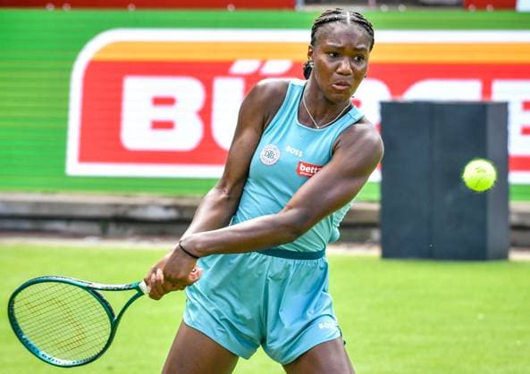 Tennis, ecotrans Ladies Open 2024 in Berlin 15.06.2024, xdanx, Sport Tennis, ecotrans Ladies Open 2024 in Berlin, v.l.Noma Noha Akugue (GER) in Aktion. Berlin Steffi-Graf-Stadion Berlin Germany (DE) Copyright: xDanielxLakomskix