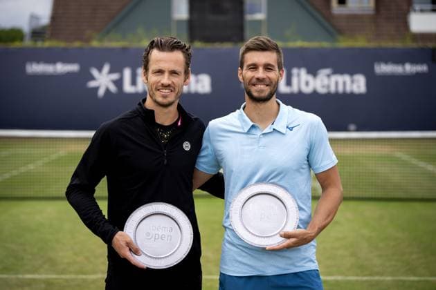 ROSMALEN - Wesley Koolhof (NED) and Nikola Mektic (CRO) finished second in the men s doubles final of the Libema Open tennis tournament in Rosmalen. ANP SANDER KONING xVIxANPxSportx xxANPxIVx 501145469 originalFilename: 501145469.jpg