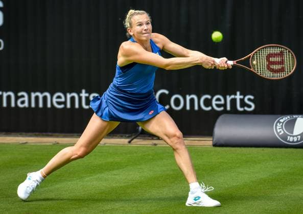 Tennis, ecotrans Ladies Open 2024 in Berlin 15.06.2024, xdanx, Sport Tennis, ecotrans Ladies Open 2024 in Berlin, v.l.Katerina Siniakova (CZE) in Aktion. Berlin Steffi-Graf-Stadion Berlin Germany (DE) Copyright: xDanielxLakomskix