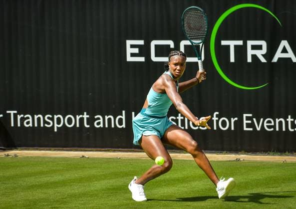 Tennis, ecotrans Ladies Open 2024 in Berlin 15.06.2024, xdanx, Sport Tennis, ecotrans Ladies Open 2024 in Berlin, v.l.Noma Noha Akugue (GER) in Aktion. Berlin Steffi-Graf-Stadion Berlin Germany (DE) Copyright: xDanielxLakomskix