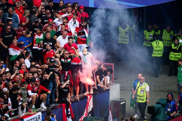 COLOGNE, GERMANY - 15 JUNE, 2024: The football match of EURO 2024 Hungary vs. Switzerland at Rhein Energie Stadion  Copyright: xVITALIIxKLIUIEVx