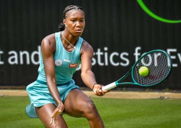 Tennis, ecotrans Ladies Open 2024 in Berlin 15.06.2024, xdanx, Sport Tennis, ecotrans Ladies Open 2024 in Berlin, v.l.Noma Noha Akugue (GER) in Aktion. Berlin Steffi-Graf-Stadion Berlin Germany (DE) Copyright: xDanielxLakomskix