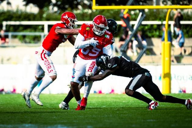 GFL German Football League; Potsdam Royals - Berlin Rebels; 15.06.2024 GFL German Football League; Potsdam Royals - Berlin Rebels Copyright: xBEAUTIFULxSPORTS NicolxMarschallx