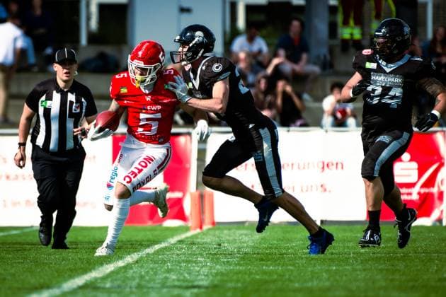 GFL German Football League; Potsdam Royals - Berlin Rebels; 15.06.2024 GFL German Football League; Potsdam Royals - Berlin Rebels Copyright: xBEAUTIFULxSPORTS NicolxMarschallx
