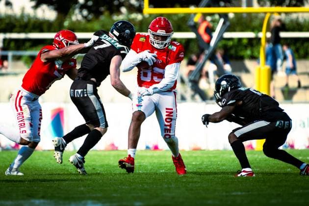 GFL German Football League; Potsdam Royals - Berlin Rebels; 15.06.2024 GFL German Football League; Potsdam Royals - Berlin Rebels Copyright: xBEAUTIFULxSPORTS NicolxMarschallx
