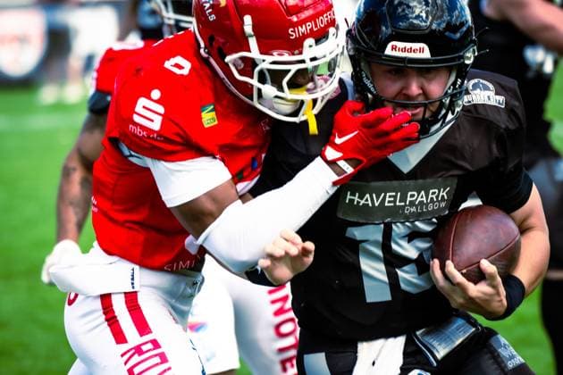 GFL German Football League; Potsdam Royals - Berlin Rebels; 15.06.2024 GFL German Football League; Potsdam Royals - Berlin Rebels Copyright: xBEAUTIFULxSPORTS NicolxMarschallx