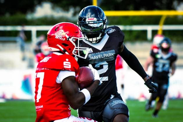 GFL German Football League; Potsdam Royals - Berlin Rebels; 15.06.2024 GFL German Football League; Potsdam Royals - Berlin Rebels Copyright: xBEAUTIFULxSPORTS NicolxMarschallx