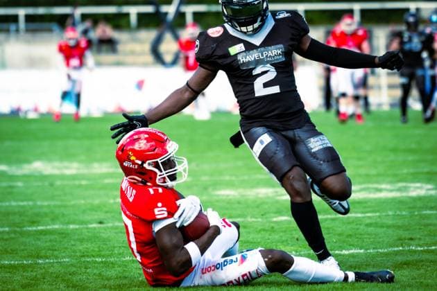 GFL German Football League; Potsdam Royals - Berlin Rebels; 15.06.2024 GFL German Football League; Potsdam Royals - Berlin Rebels Copyright: xBEAUTIFULxSPORTS NicolxMarschallx